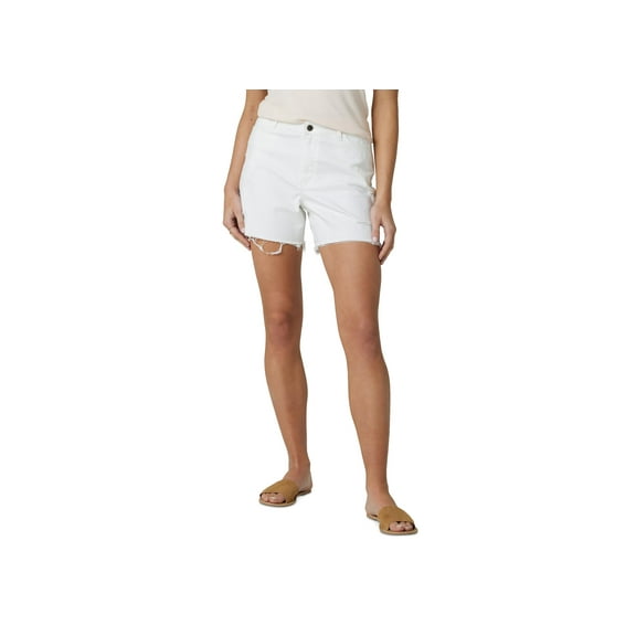 Wrangler Womens Ripped Denim Shorts White 10