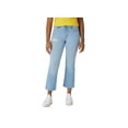 thumbnail image 1 of Wrangler Womens Ripped Flared Ankle Jeans Light Wash 8, 1 of 1