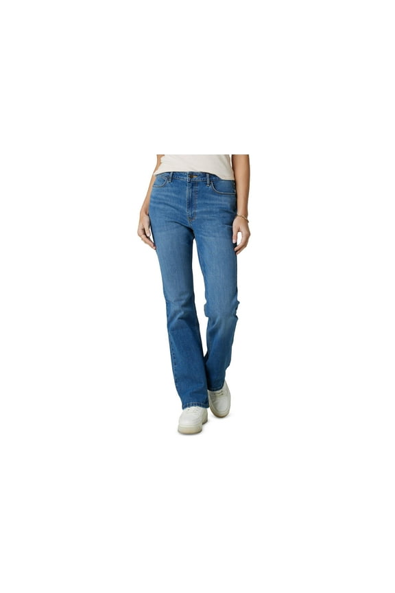 Womens Straight Leg Jeans Ocean Medium Wash 6x32