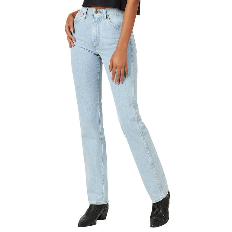 JEEP★LADY'S_Light Washing Straight Pants Just Black Jeans - Light Wash Jeans - Straight Leg Jeans - Lulus