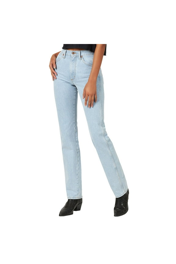 Women's Light Wash Slim Fit Cowboy Cut Jeans Light Wash 7W x 32L