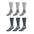 thumbnail image 1 of Wrangler Wool Blend Work Socks for Men, Size 6-12, Gray/Charcoal, 6 Pairs, 1 of 8