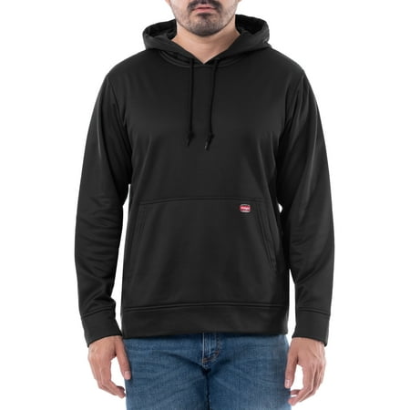 Wrangler Workwear Men's & Big Men's Performance Fleece Hooded Sweatshirt with Neck Gaiter, Sizes S-5XL