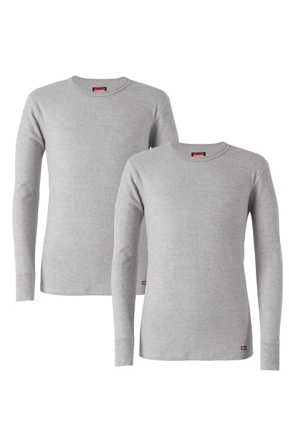 Workwear Men's Cotton Waffle Thermal Top 2-Pack Bundle