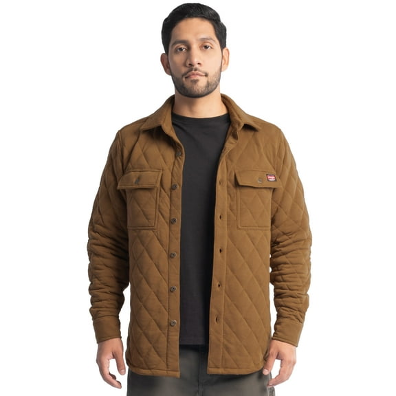 Wrangler Workwear Men's Durable Shirt Jacket Diamond Series, Size S-3XL