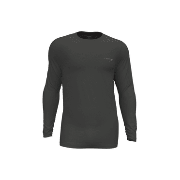 Wrangler Workwear Men's Fleece Lined Performance Base Layer Top Thermal Shirt, XL, Charcoal