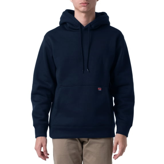 Wrangler Workwear Men's Fleece Pullover with Sherpa-lined Hood