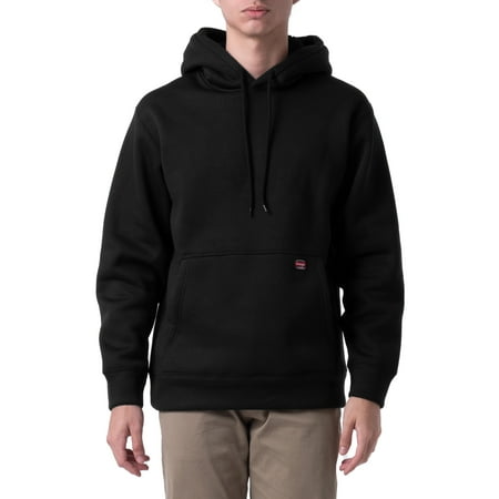 Wrangler Workwear Men's Fleece Pullover with Sherpa-lined Hood