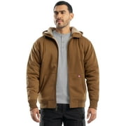 Wrangler Workwear Men's Full-Zip Fleece Hooded Work Jacket, S-3XL (Men's and Big Men's)