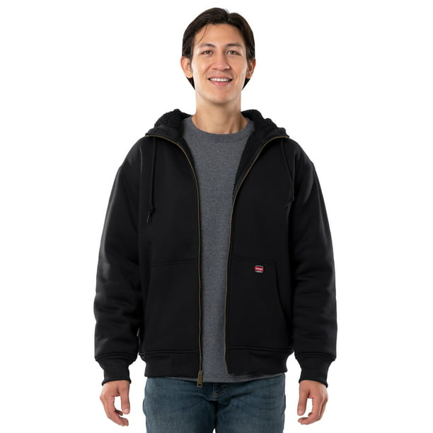 Wrangler Workwear Men's Full-Zip Hooded Work Jacket, size small to 3XL ...