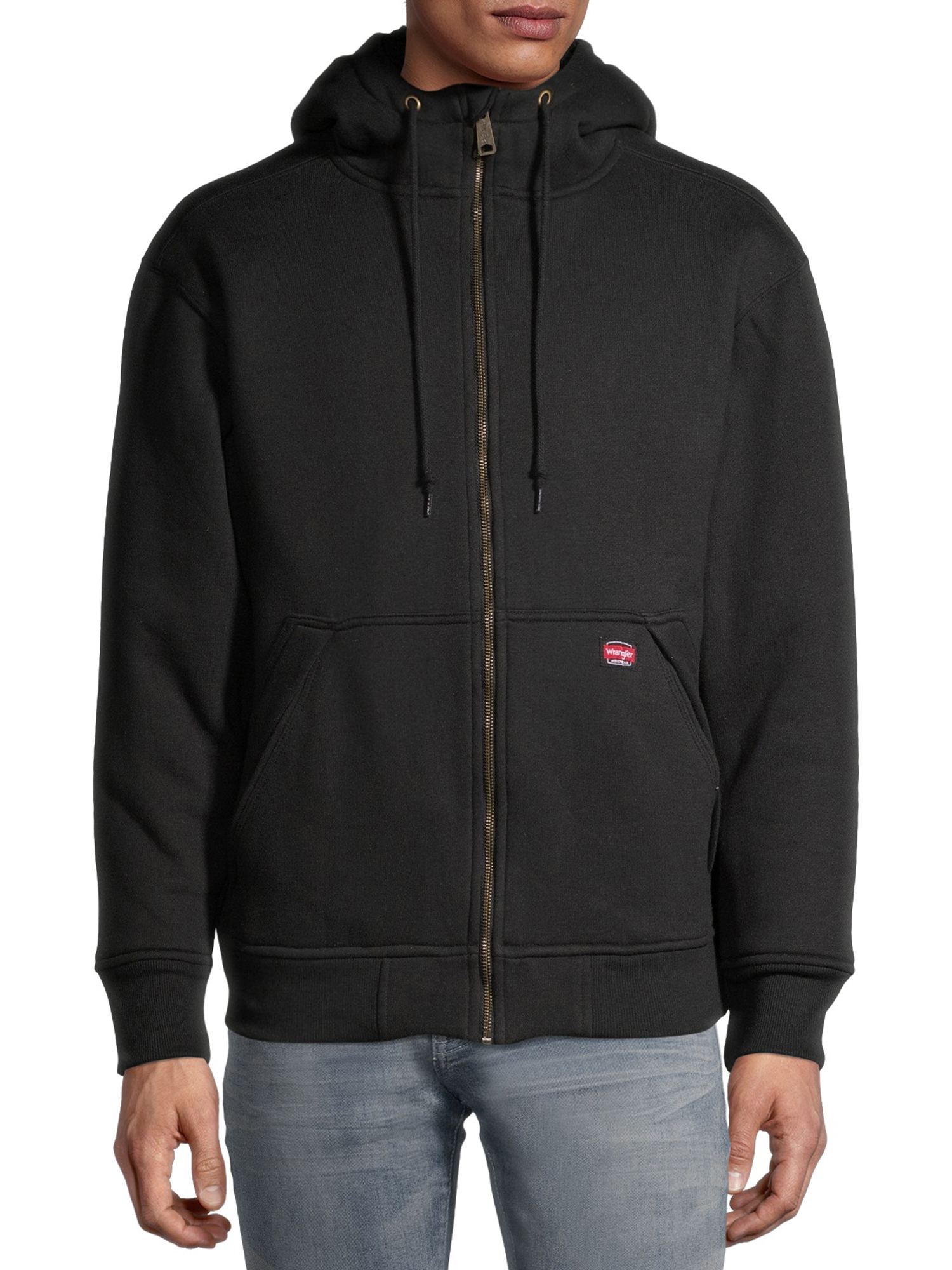 Wrangler Workwear Men's Guardian Heavy Weight Faux Sherpa and Quilt Lined Hoodie - image 1 of 5