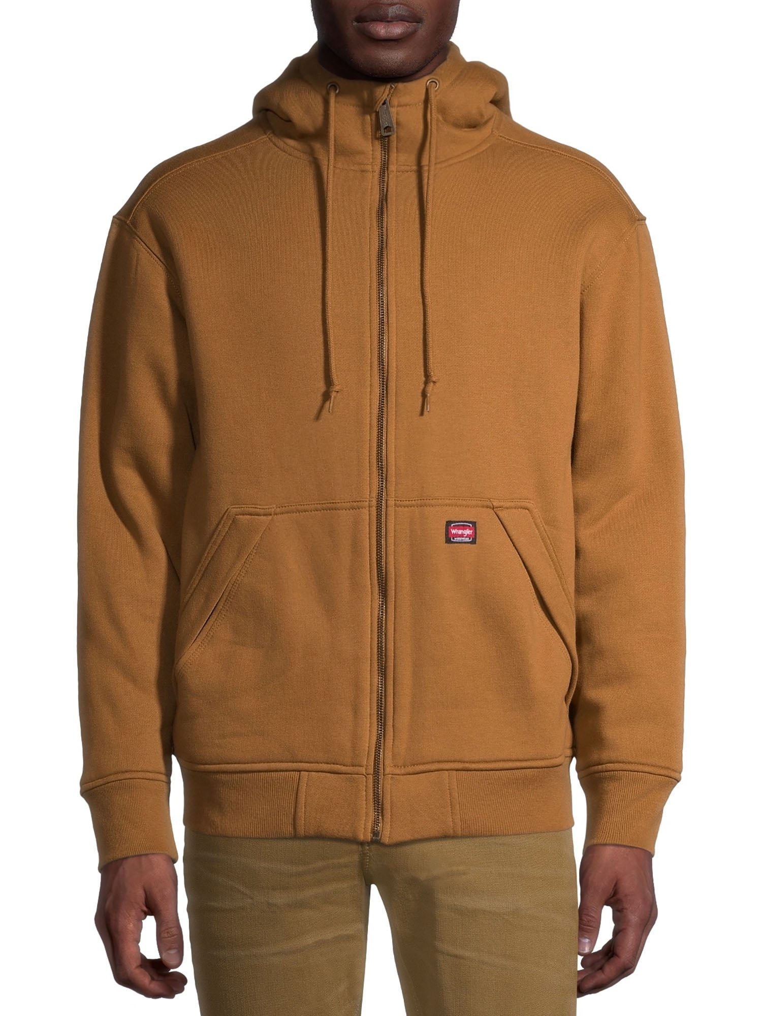mirakel modstand Converge Wrangler Workwear Men's Guardian Heavy Weight Faux Sherpa and Quilt Lined  Hoodie - Walmart.com