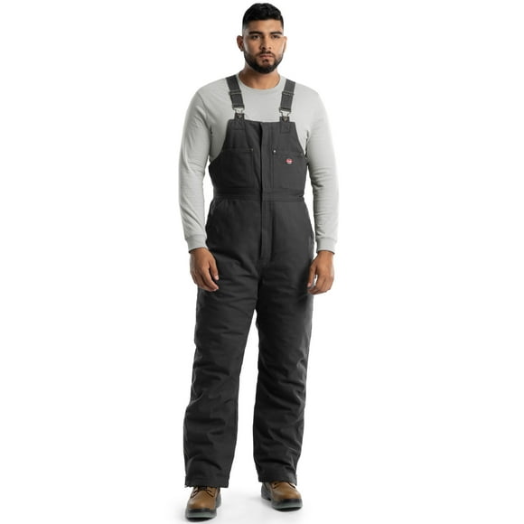 Wrangler Workwear Men's Insulated Heavy Duty Flex Duck Work Bib Overall, Size S-3XL