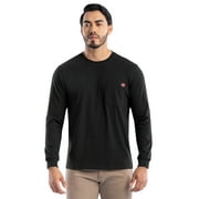 Wrangler Workwear Men's Long Sleeve Heavyweight Pocket T-Shirt, Size S-5XL (Men's and Big Men's)