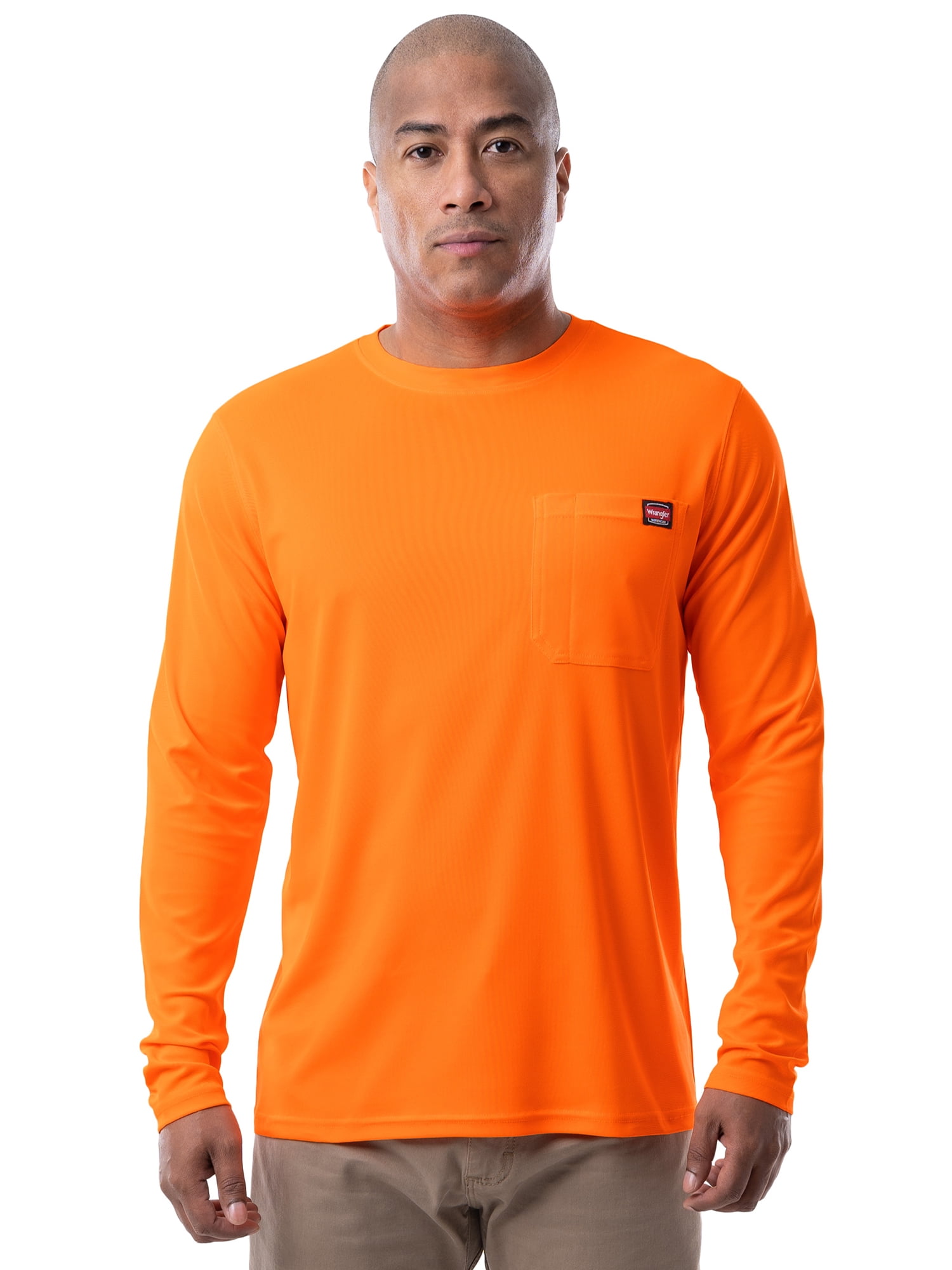 Wrangler Workwear Men's Long Sleeve Performance Pocket Shirt, Size S