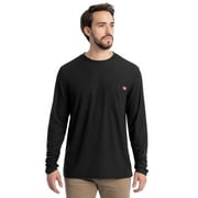 Wrangler Workwear Men's Long Sleeve Performance Work Pocket T-Shirt, Size S-5XL & LT-4XLT