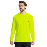 Wrangler Workwear Men's Long Sleeve Performance Work Pocket T-Shirt, Size S-5XL & LT-4XLT