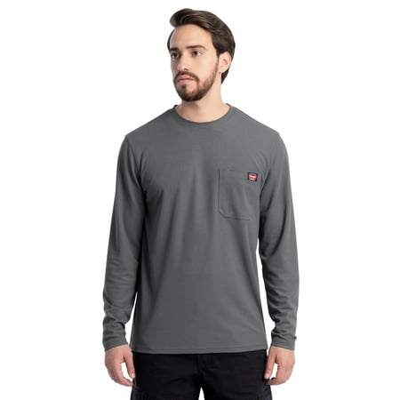 Wrangler Workwear Men's Long Sleeve Performance Work Pocket T-Shirt, Size S-5XL & LT-4XLT