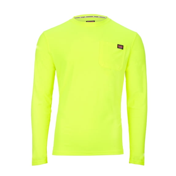 Wrangler Workwear Men's Long Sleeve Performance Work Pocket T-Shirt, Size S-3XL