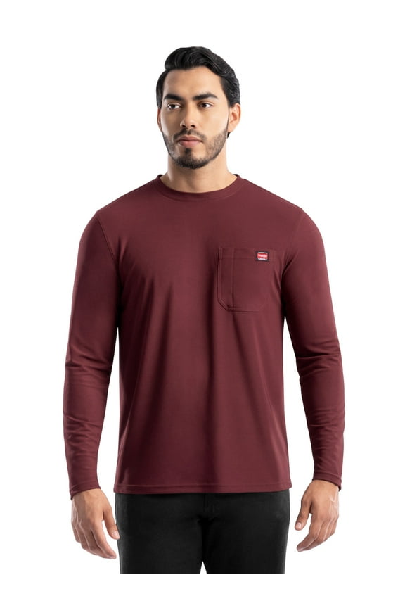 Workwear Men's Long Sleeve Performance Work Pocket T-Shirt, Size S-5XL & LT-4XLT