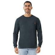Wrangler Workwear Men's Long Sleeve Pocket Shirt, size small to 3XL (Men's and Big Men's)