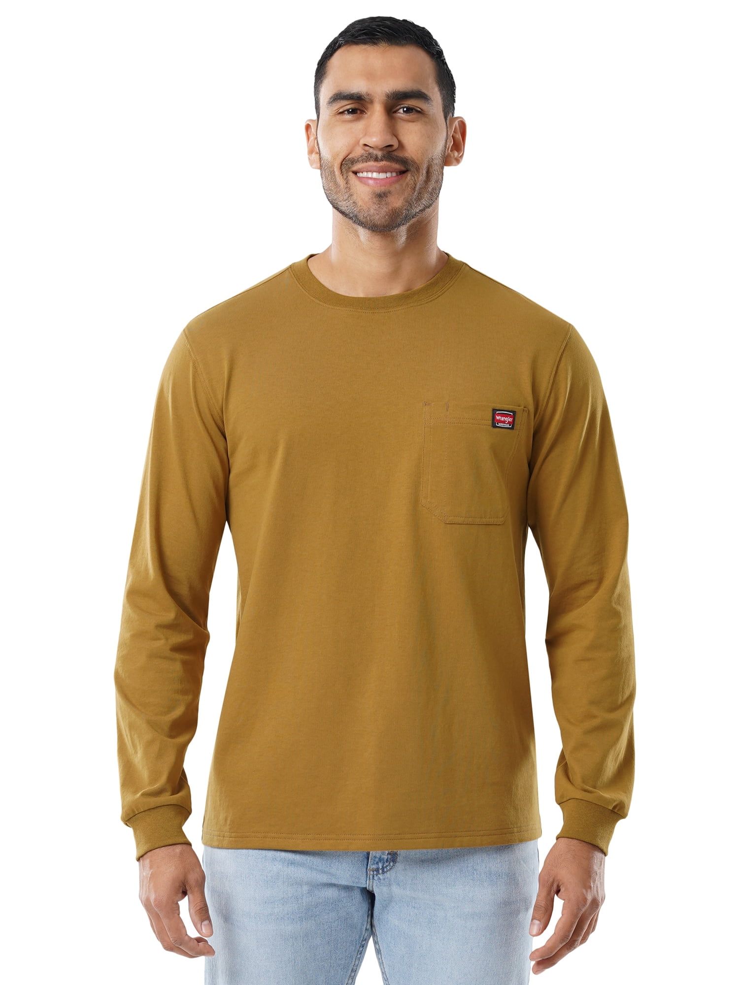 Wrangler Workwear Men s Long Sleeve Pocket Shirt Size Small To 3XL wrangler-workwear-men-s-long-sleeve-pocket-shirt-size-small-to-3xl