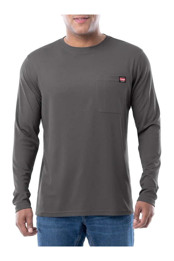 Workwear Men's Long Sleeve Poly Performance Pocket T-Shirt