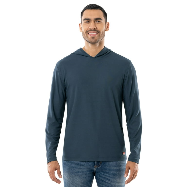 Wrangler Workwear Men s Long Sleeve Sun Protection Hoodie Size S 3XL Men s Big Men s