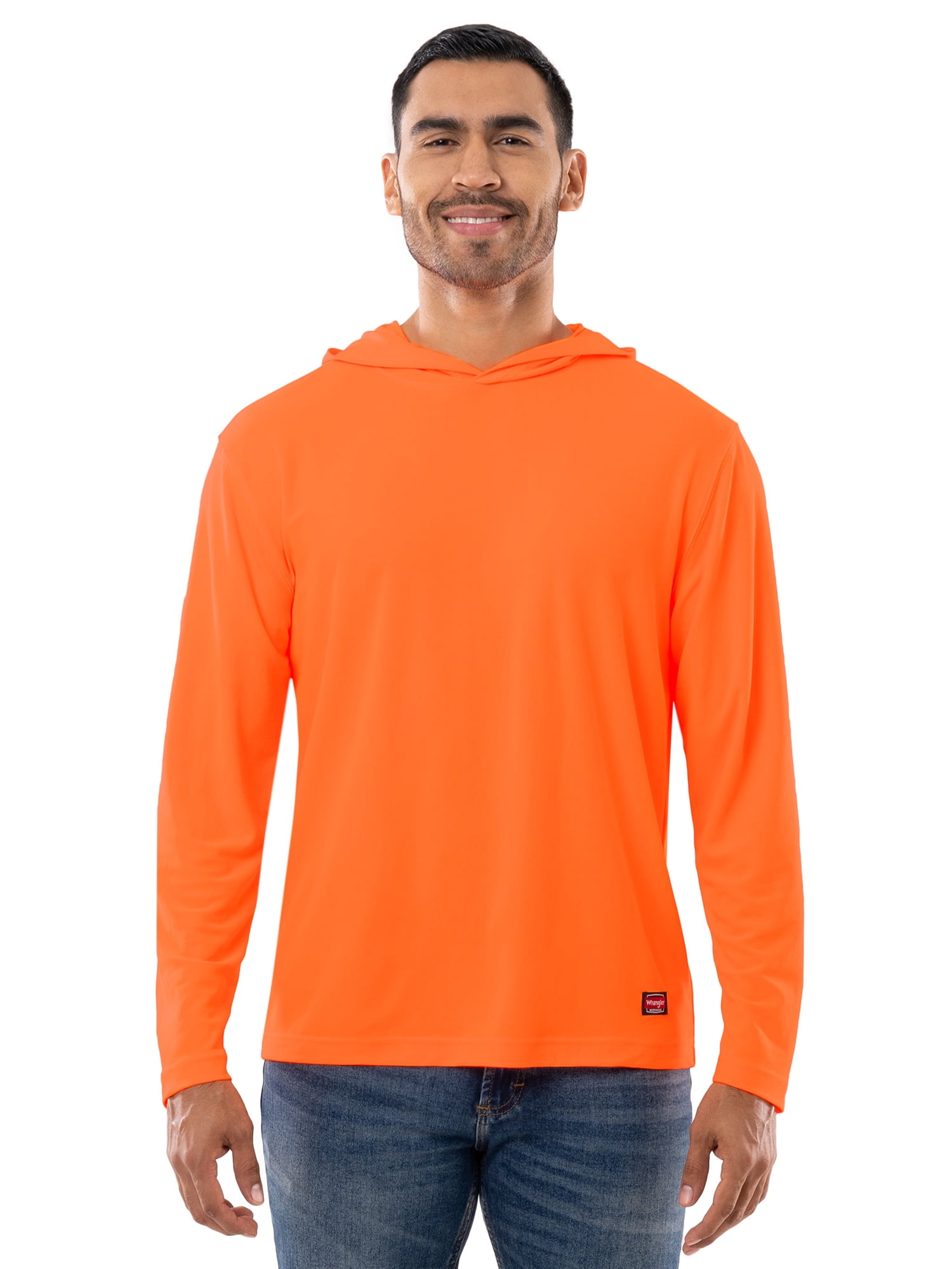 Wrangler Workwear Men's Long Sleeve Sun Protection Hoodie, Size S3XL