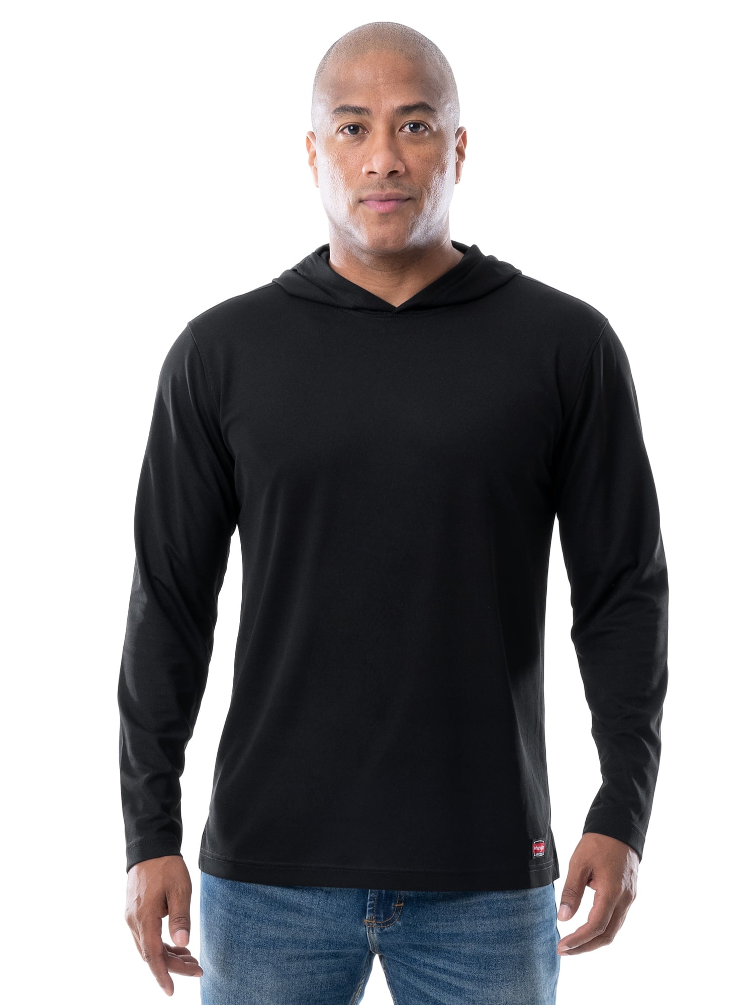 Wrangler Workwear Men's Long Sleeve Sun Protection Hoodie, Size S3XL