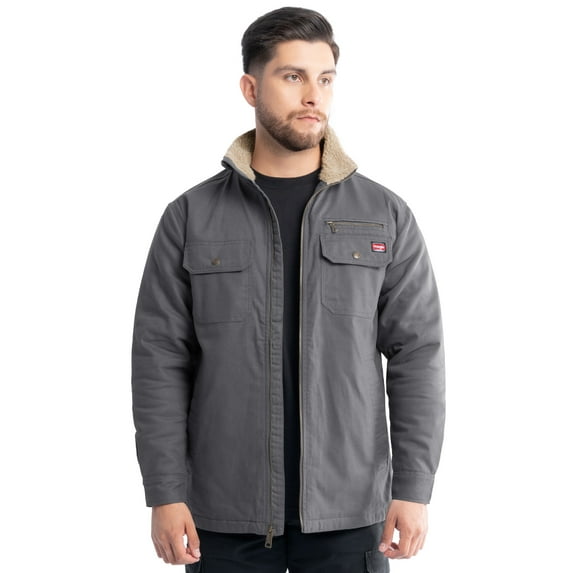 Wrangler Workwear Men's Mock Neck Jacket with Inner Linning Insulating Fabric, Size S-3XL