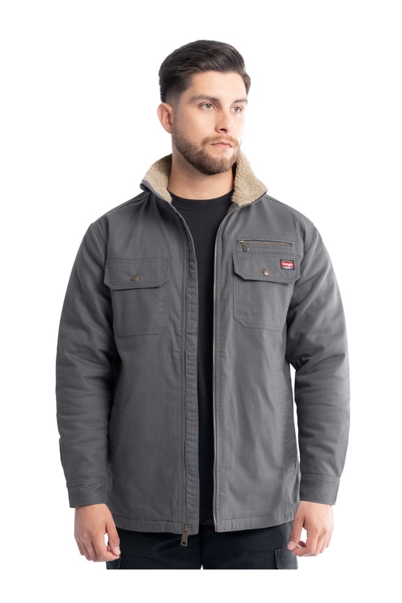 Workwear Men's Mock Neck Jacket with Inner Linning Insulating Fabric, Size S-3XL