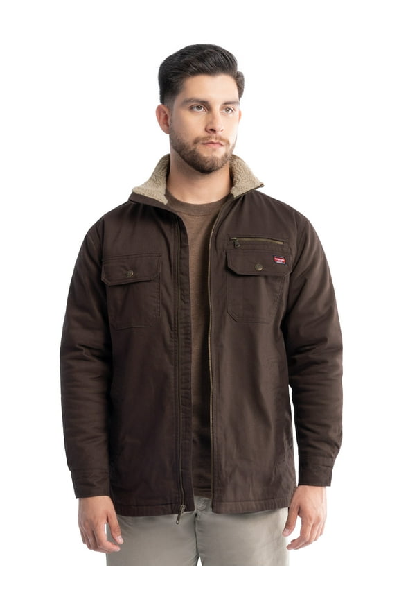 Workwear Men's Mock Neck Jacket with Inner Linning Insulating Fabric, Size S-3XL