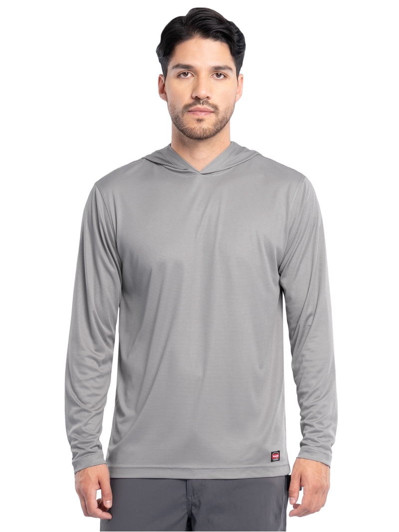 Wrangler Workwear Men's Performance Knit Ripstop Hoodie with Sun