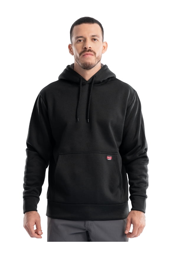 Workwear Men's and Big Men's Relaxed Pullover Hoodie with Faux Shearling Lining, Sizes S-3XL