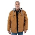 thumbnail image 1 of Wrangler Workwear Men's Quilted Lined Long Sleeve Shirt Jacket, Size Small to 3XL, 1 of 14