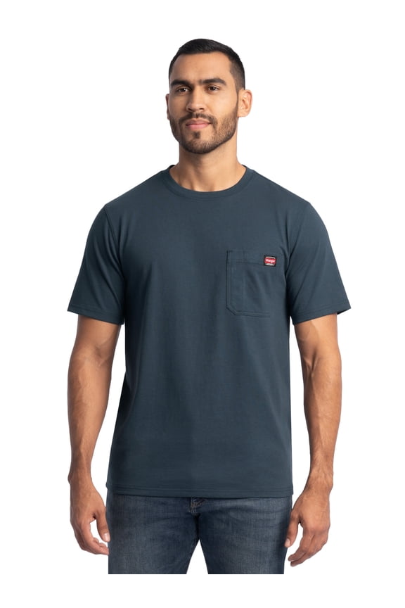 Workwear Men's Short Sleeve Heavyweight Pocket Crew Work Shirt, size S-2XLT