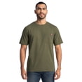 thumbnail image 1 of Wrangler Workwear Men's Short Sleeve Heavyweight Pocket Crew Work Shirt, size S-2XLT, 1 of 8