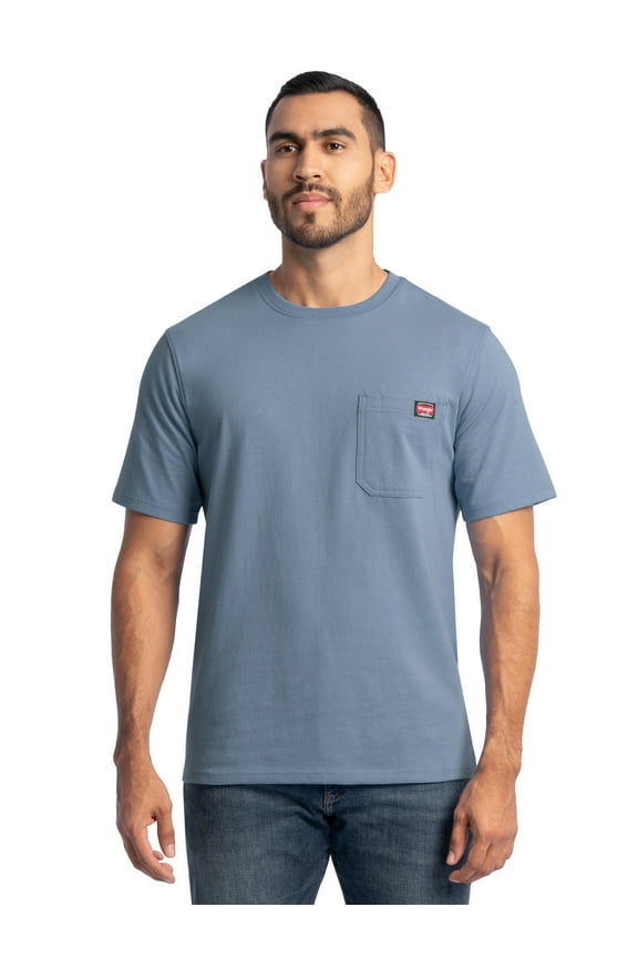 Workwear Men's Short Sleeve Heavyweight Pocket Crew Work Shirt, size S-2XLT