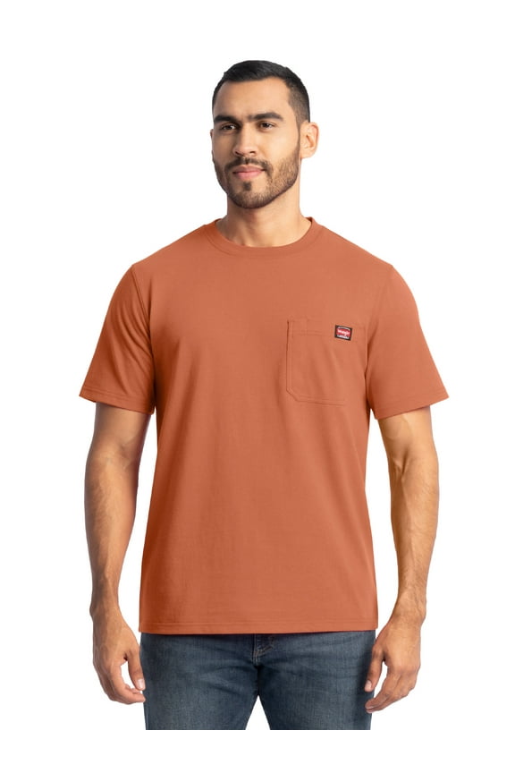 Workwear Men's Short Sleeve Heavyweight Pocket Crew Work Shirt, size S-2XLT