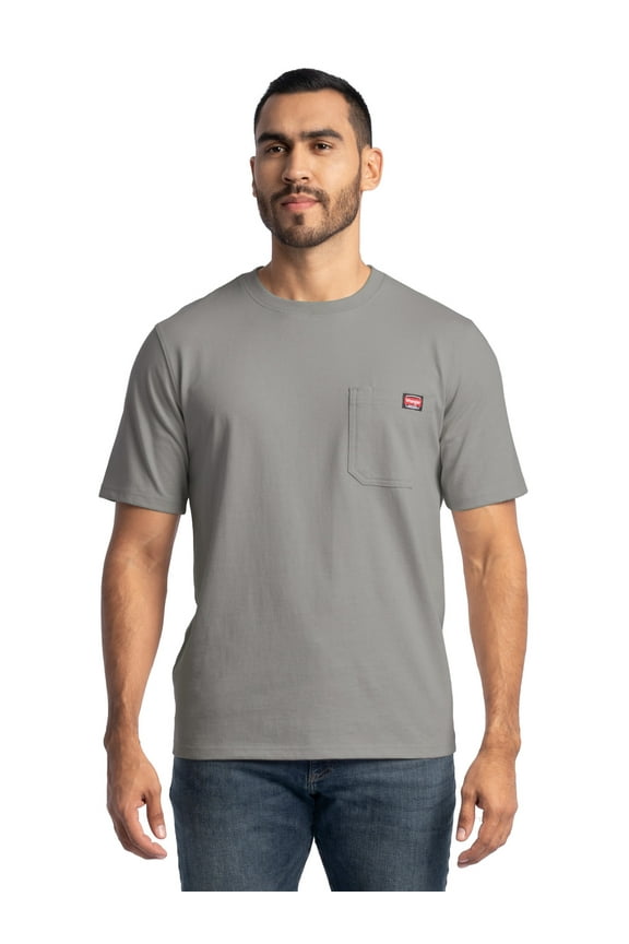 Workwear Men's Short Sleeve Heavyweight Pocket Crew Work Shirt, size S-2XLT