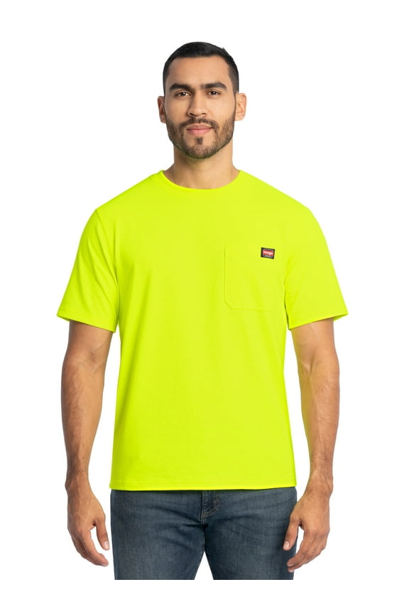 Workwear Men's Short Sleeve Heavyweight Pocket Crew Work Shirt