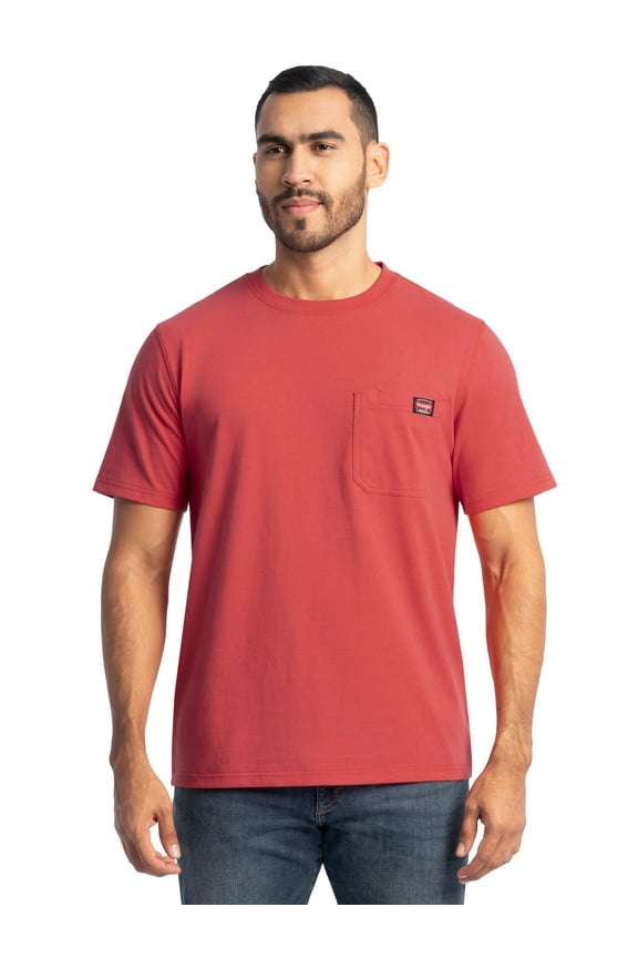 Workwear Men's Short Sleeve Heavyweight Pocket Crew Work Shirt