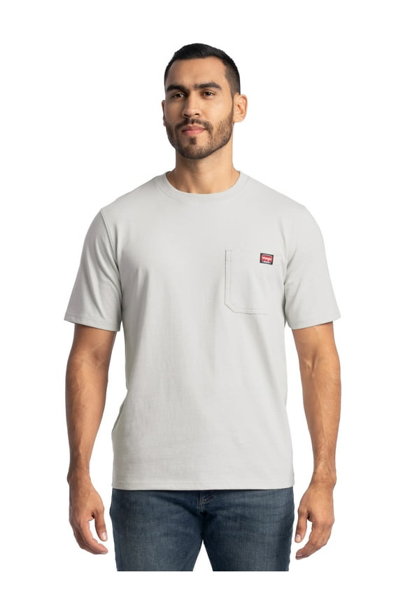 Workwear Men's Short Sleeve Heavyweight Pocket Crew Work Shirt