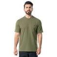 thumbnail image 1 of Wrangler Workwear Men's Short Sleeve Performance Henley Pocket Shirt, size S-5XL, 1 of 7