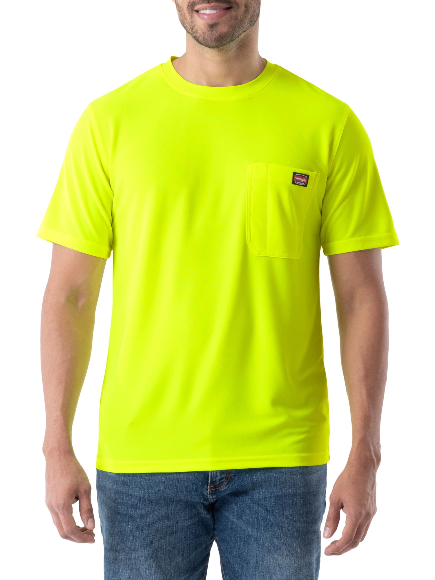 mens neon yellow t shirt