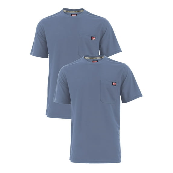 Wrangler Workwear Men's Short Sleeve Performance Tee 2-Pack Bundle
