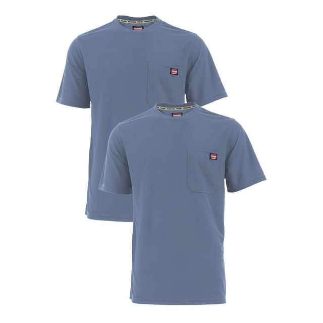 Wrangler Workwear Men's Short Sleeve Performance Tee 2-Pack Bundle