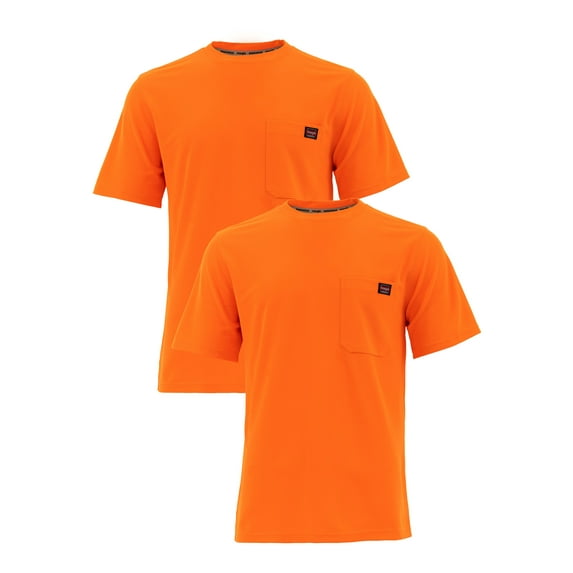 Wrangler Workwear Men's Short Sleeve Performance Tee 2-Pack Bundle