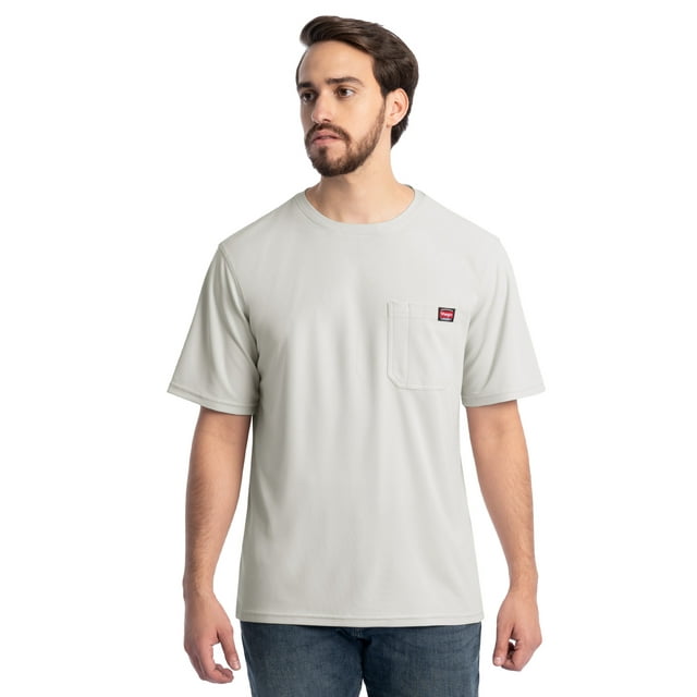 Wrangler Workwear Men's Short Sleeve Performance Tee, Sizes S-5XL (Regular and Big & Tall)